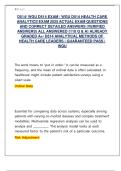 D514&sol; WGU D514 EXAM &sol; WGU D514 HEALTH CARE  ANALYTICS EXAM 2025 ACTUAL EXAM QUESTIONS  AND CORRECT DETAILED ANSWERS &lpar;VERIFIED  ANSWERS&rpar; ALL ANSWERED &lbrace;110 Q & A&rcub; ALREADY  GRADED A&plus;&sol; D514 ANALYTICAL METHODS OF  HEALTH CARE LEADERS &vert; GUARANTEED PASS