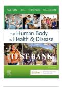 Test Bank for The Human Body in Health & Disease, 8th Edition (Softcover) by Kevin T. Patton & Frank B. Bell