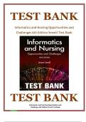 TEST BANK Informatics and Nursing Opportunities and Challenges 6th Edition Sewell Test Bank