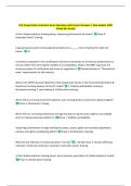 ACE Group Fitness Instructor Exam with Correct Answers 