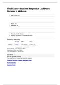 CHEM 121 FINAL EXAM 2025 Updated Questions and Answers Updated &lpar;2025 &sol; 2026&rpar; &lpar;Verified Answers&rpar;- PORTAGE LEARNING
