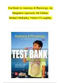 Test Bank for Anatomy & Physiology&colon; An Integrative Approach&comma; 4th Edition&comma; Michael McKinley&comma; Valerie O'Loughlin&comma;