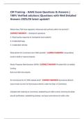 CM Training - AAAE Exam Questions & Answers &vert; 100&percnt; Verified solutions &vert;Questions with Well Detailed Answers 2025&sol;26 latest update&excl;&excl;