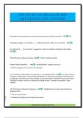 PSP STUDY GUIDE EXAM 2025 QUESTIONS AND ANSWERS