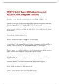 MN551 Unit 6 Exam 2025 Questions and  Answers with complete solution 