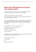 MN 551 Exam 2025 Questions and Answers  with complete solution