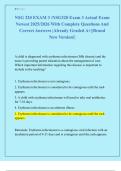NSG 320 EXAM 3 &sol;NSG320 Exam 3 Actual Exam  Newest 2025&sol;2026 With Complete Questions And  Correct Answers &vert;Already Graded A&plus;&vert;&vert;Brand  New Version&excl;&vert;