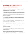 MN 551 Patho Exam 2025 Questions and  Answers with complete solution