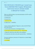 NSG 320 EXAM 2 &sol;NSG320 Exam 2 Actual Exam  Newest 2025&sol;2026 With Complete 100 Questions  And Correct Answers &vert;Already Graded  A&plus;&vert;&vert;Brand New Version&excl;&vert;