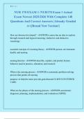 NUR 170 EXAM 1 &sol;NUR170 Exam 1 Actual  Exam Newest 2025&sol;2026 With Complete 140  Questions And Correct Answers &vert;Already Graded  A&plus;&vert;&vert;Brand New Version&excl;&vert; 