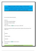PREP FOR UNIV 1001&colon; ONLINE EDUCATION STRATEGIES&period; EXAM 2025 QUESTIONS AND ANSWERS