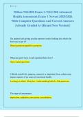 Wilkes NSG500 Package Deal &sol;NSG 500 Advanced Health Assessment Newest 2025&sol;2026 With Complete Questions And Correct Answers &vert;Already Graded A&plus;&vert;&vert;Brand New Version&excl;&vert;