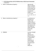 FTCE Elementary Ed K-6 Mathematics 2025 Exam Answered Correctly&excl;&excl;