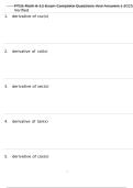 FTCE Math 6-12 Exam Complete Questions And Answers &vert; 2025 Verified