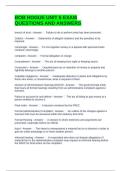 BOB HOGUE UNIT 6 EXAM QUESTIONS AND ANSWERS
