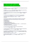 BOB HOGUE UNIT 2 EXAM QUESTIONS AND ANSWERS