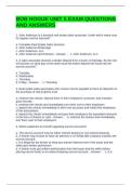 BOB HOGUE UNIT 5 EXAM QUESTIONS AND ANSWERS