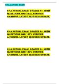CNA ACTUAL EXAM  CNA ACTUAL EXAM&period; GRADED A&plus;&period; WITH  QUESTIONS AND 100&percnt; VERIFIED  ANSWERS&period; LATEST 2025&sol;2026 UPDATE&period;  CNA ACTUAL EXAM&period; GRADED A&plus;&period; WITH  QUESTIONS AND 100&percnt; VERIFIED  ANSWERS&period; LATEST 2025&sol;2026 UPDATE&period;  CNA ACTUAL EXAM&period; GRADED A&plus;&period; WITH  QUESTION