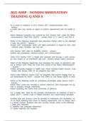 2025 AHIP - NONDISCRIMINATION TRAINING Q AND A