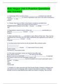 Bob Hogue Unit 5 Practice Questions and Answers