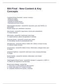 504 Final - New Content & Key Concepts Questions with Correct Answers