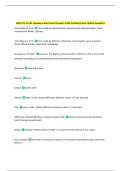 ASM 275 Test &num;1 Questions with Correct Answers 100&percnt; Verified&vert; Latest Update Graded A&plus; 