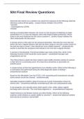 504 Final Review Questions and Answers 2025