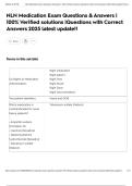 NLN Medication Exam Questions & Answers &vert; 100&percnt; Verified solutions &vert;Questions with Correct Answers 2025 latest update&excl;&excl;
