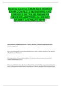 Boating License EXAM 2025 NEWEST EXAM COMPLETE QUESTIONS AND CORRECT DETAILED