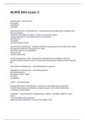 NURS 504 exam 2  Questions and Answers