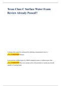 Texas Class C Surface Water Exam Review Already Passed&excl;&excl;