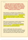 WGU D001 OBJECTIVE ASSESSMENT FINAL  EXAM&sol;WGU D001 OA EXAM LATEST 2025&sol; 2026  ACTUAL EXAM WITH COMPLETE QUESTIONS AND  CORRECT DETAILED ANSWERS &lpar;100&percnt; VERIFIED  ANSWERS&rpar; &vert;ALREADY GRADED A&plus;&vert; &vert;&vert;VERIFIED  EXAM&excl;&excl;&excl;&vert;&vert; &vert;&vert;LATEST EXAM&excl;&excl;&excl;&vert;&vert;