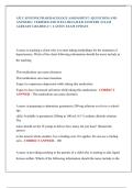 ATI CAPSTONE PHARMACOLOGY ASSESSMENT &vert; QUESTIONS AND  ANSWERS &vert; VERIFIED AND WELL DETAILED ANSWERS &vert; EXAM  ALREADY GRADED A&plus; &vert; LATEST EXAM UPDATE 