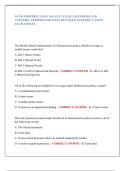 NJ PSI PROPERTY AND CASUALTY EXAM &vert; QUESTIONS AND  ANSWERS &vert; VERIFIED AND WELL DETAILED ANSWERS &vert; LATEST  EXAM UPDATE 