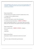NJ PSI PROPERTY AND CASUALTY ACTUAL EXAM &vert; QUESTIONS AND  ANSWERS &vert; VERIFIED AND WELL DETAILED ANSWERS GRADED A&plus; &vert;  LATEST EXAM UPDATE 