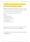 CHAMBERLAIN NR283 TEST BANK &ndash; EXAMS 1&ndash;3 & FINAL EXAM WITH VERIFIED ANSWERS