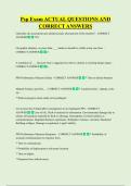 Psp Exam ACTUAL QUESTIONS AND  CORRECT ANSWERS