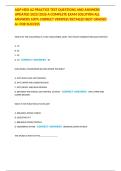 A&P HESI A2 PRACTICE TEST QUESTIONS AND ANSWERS UPDATED 2025&sol;2026 A COMPLETE EXAM SOLUTION ALL ANSWERS 100&percnt; CORRECT VERIFIED&sol;DETAILED BEST GRADED A&plus; FOR SUCCESS