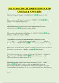 Psp Exam UPDATED QUESTIONS AND  CORRECT ANSWERS