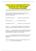 Human Resource Management Exam 1 Questions with 100&percnt; Verified Correct Answers 2025&sol;2026