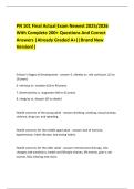 PN 101 Final Actual Exam Newest 2025&sol;2026 With Complete 200&plus; Questions And Correct Answers &vert;Already Graded A&plus;&vert;&vert;Brand New Version&excl;&vert;