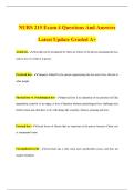 NURS 215 Exam 4 Questions And Answers Latest Update Graded A&plus;