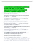 S-12 CITYWIDE SPRINKLER SYSTEMS&comma; S12 SPRINKLER TEST EXAM &lpar;ACTUAL 2025&sol;2026&rpar; QUESTIONS WITH VERIFIED CORRECT ANSWERS &lpar;GRADED A&plus;&rpar;