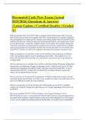 Discounted Cash Flow Exam &lpar;Actual 2025&sol;2026&rpar; Questions & Answers &vert; Latest Update &vert; Certified Quality &vert; Graded A