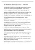 FLORIDA 240 LICENSE QUESTIOS & ANSWERS