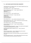 FL - 240 EXAM QUESTIONS AND ANSWERS