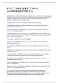 EDUTL 5468 QUESTIONS & ANSWERS&lpar;RATED A&plus;&rpar;