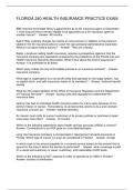 FLORIDA 240 HEALTH INSURANCE PRACTICE EXAM