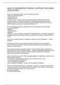 HEALTH INSURANCE FLORIDA 2-40 PRACTICE EXAM QUESTIONS 2
