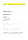 Minnesota Dental Jurisprudence Exam &ndash; Study Guide with Questions and Correct Answers